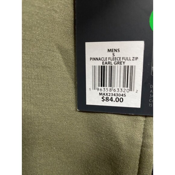 VRST Men's Earl Grey Pinnacle Fleece Long Sleeve Full Zip Hoodie Size S NWT - Picture 4 of 5